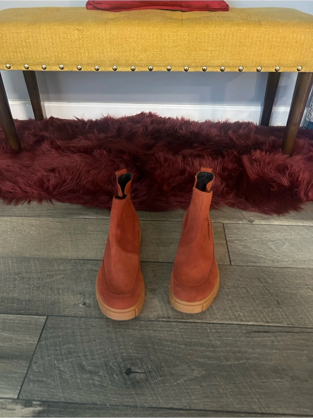 Sorel Women's Rust Orange Chelsea Platform Boots